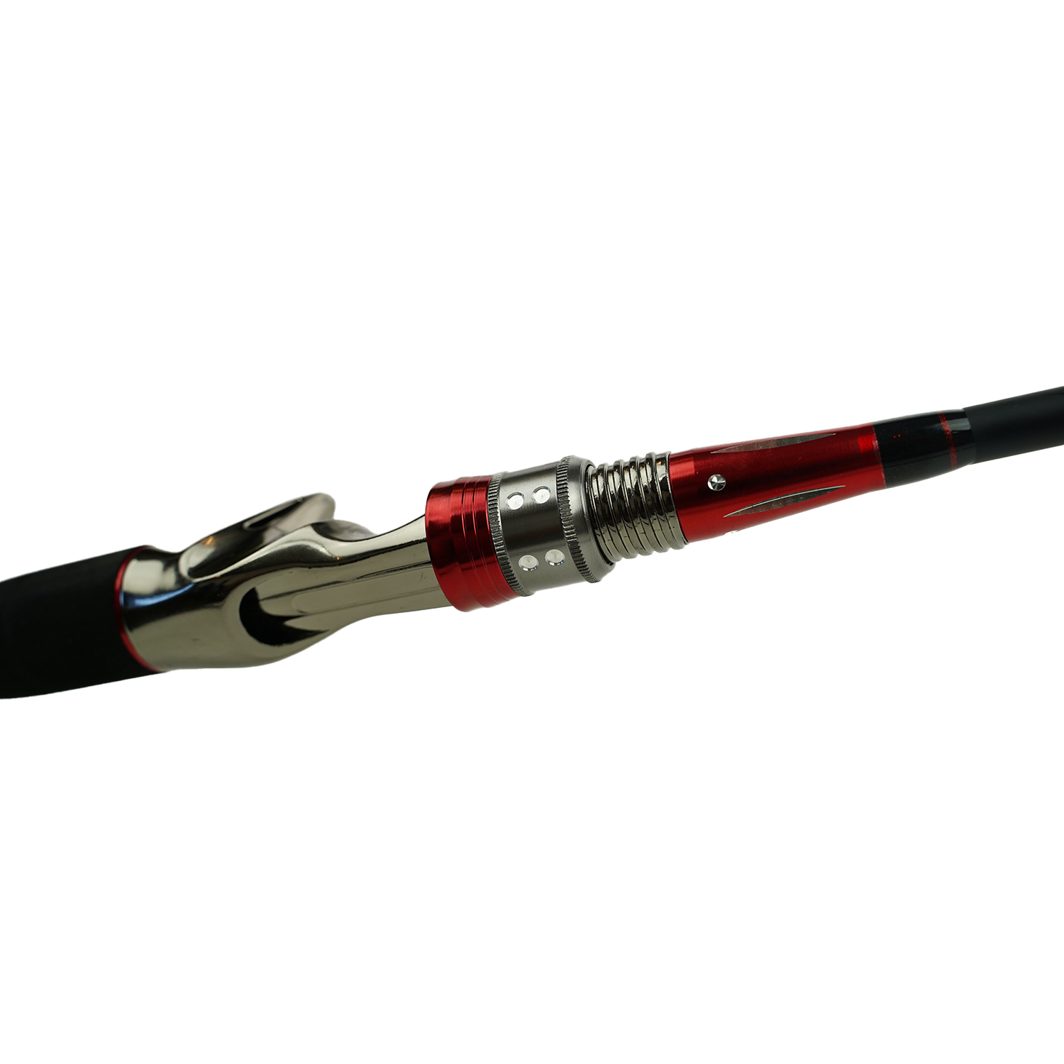 Eurocatch Baitcaster-Set Deluxe – Baitcaster-Rute und Baitcaster-Rolle – geflochtene Schnur – Softbait-Set – Stahlvorfach