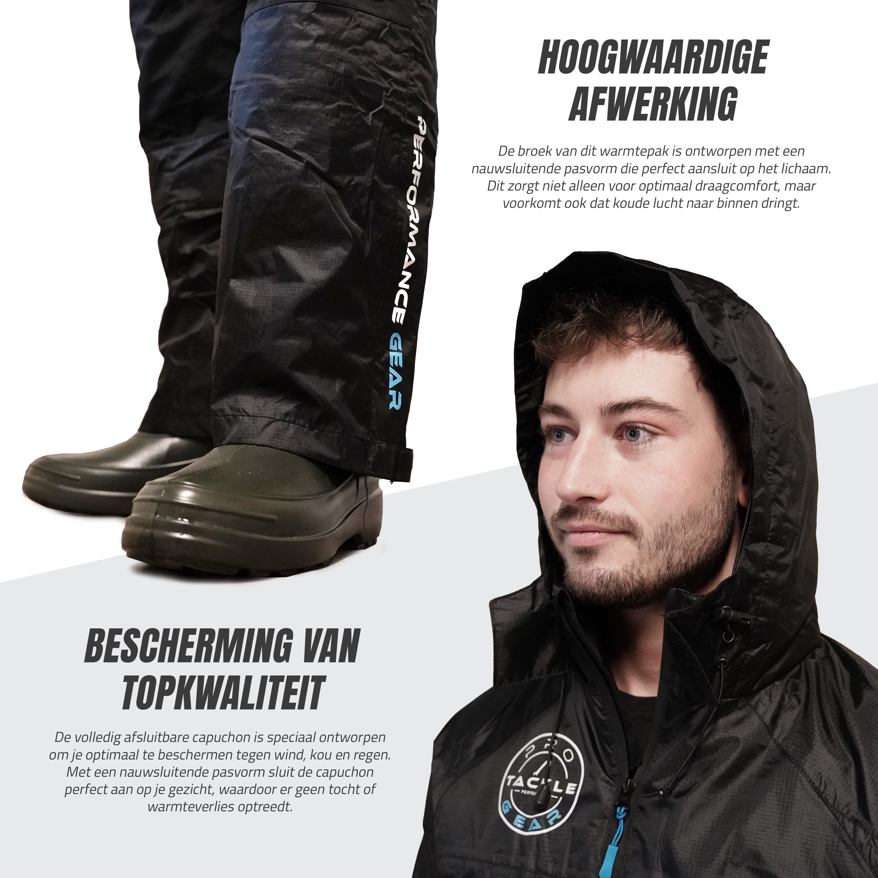 Pro Tackle Performance  Thermoanzug - 100% Wasser- und Winddicht - 2-teilig - Größe M