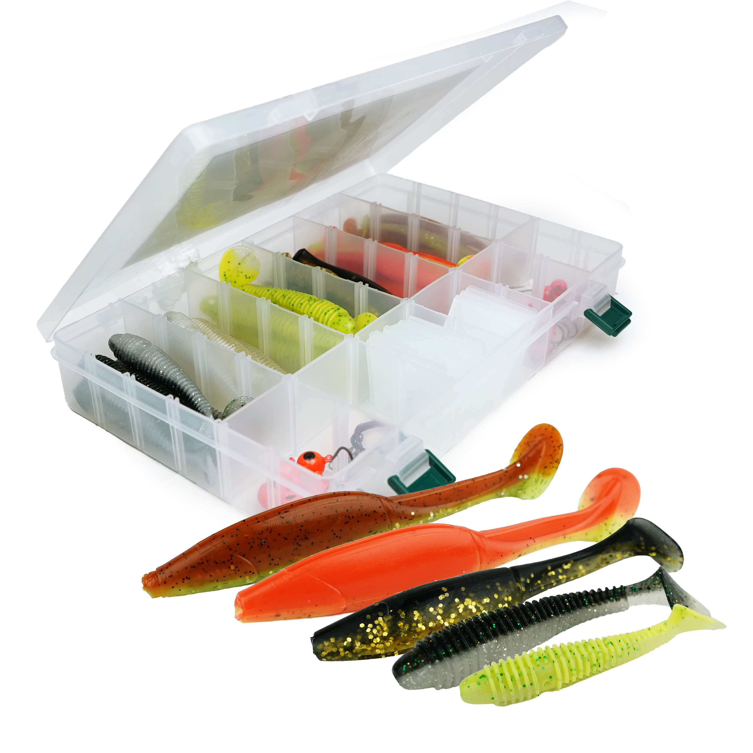  FishXpro Barsch- und Zander-Set – 49-teilige Tacklebox