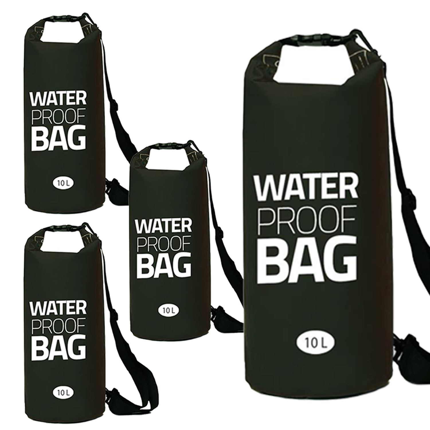 Eurocatch Dry Bag | Duffel Bag | Wasserdichte Tassche | Schwarz| 10 liter