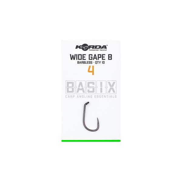 Korda Basic Wide Gape | Barbaras | Haken | Größe 4