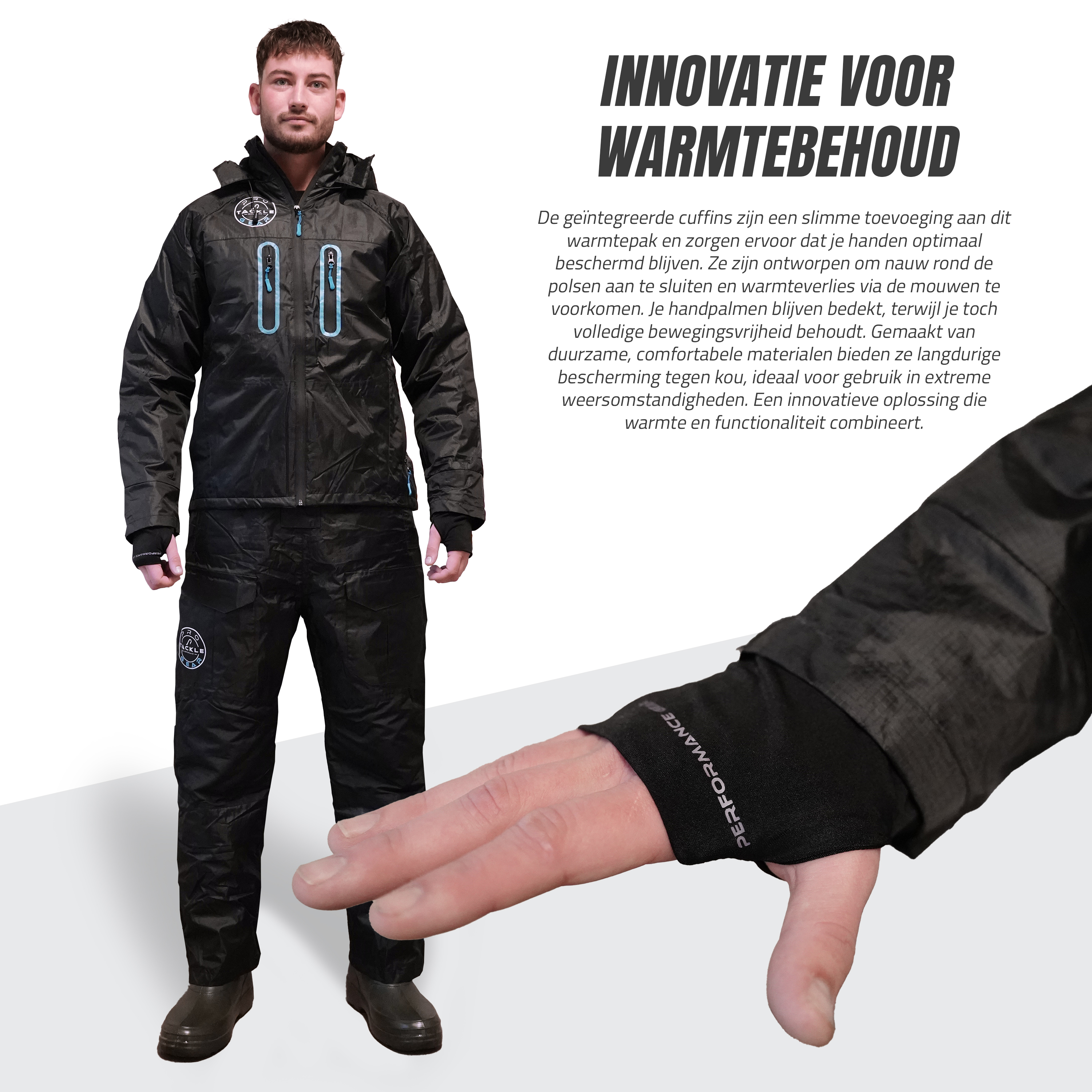 Pro Tackle Performance  Thermoanzug - 100% Wasser- und Winddicht - 2-teilig - Größe M
