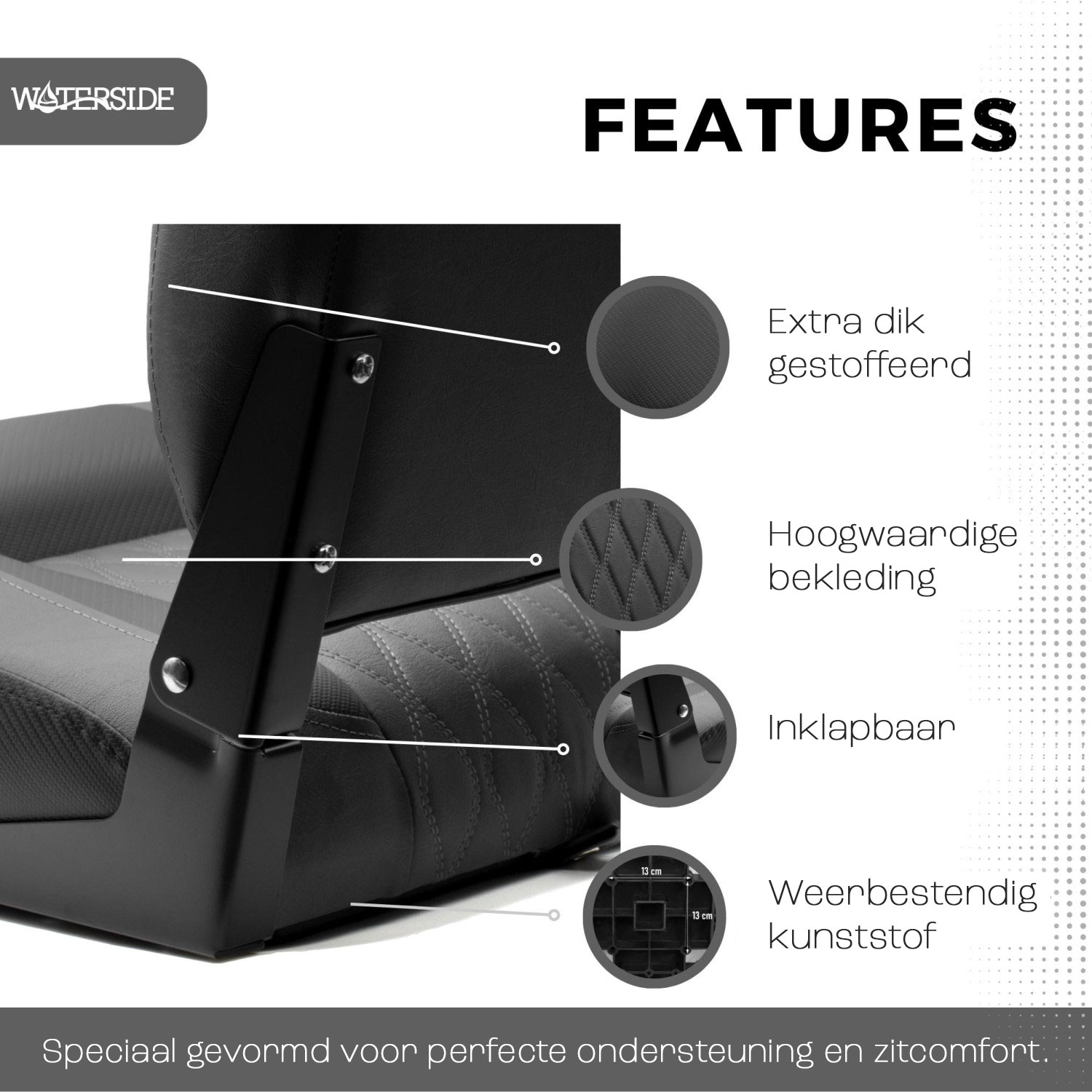 Waterside - Luxus High Back - Bootssitz - Douglas - Dark Series