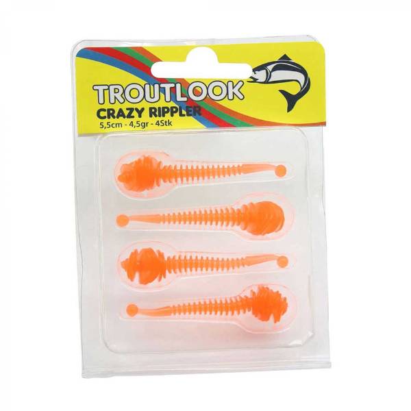 Troutlook Crazy Rippler 5,50 cm | Neon orange