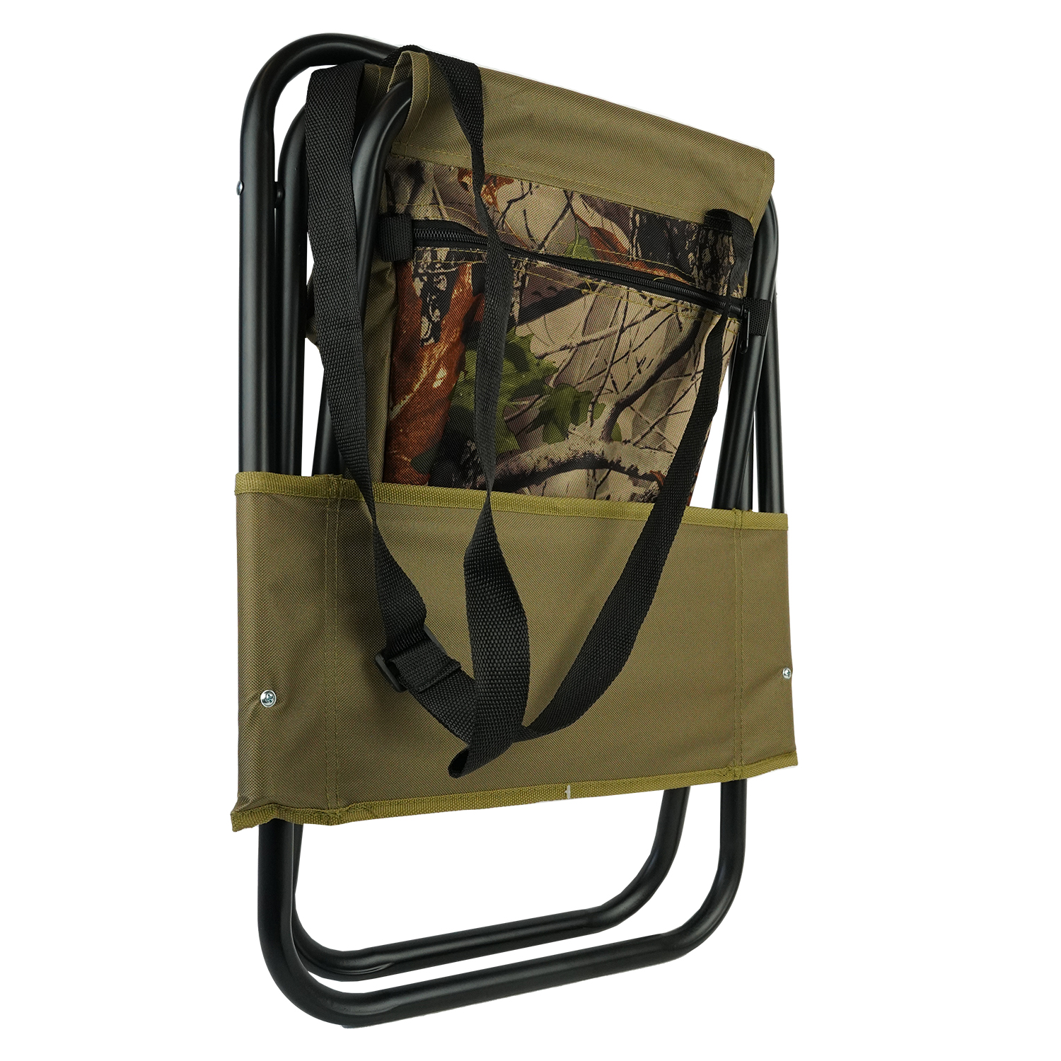 Eurocatch Klappstuhl - Mit Tassche und Ruckenlehne - Camouflage Eurocatch Klappstuhl - Mit Tassche und Ruckenlehne - Camouflage