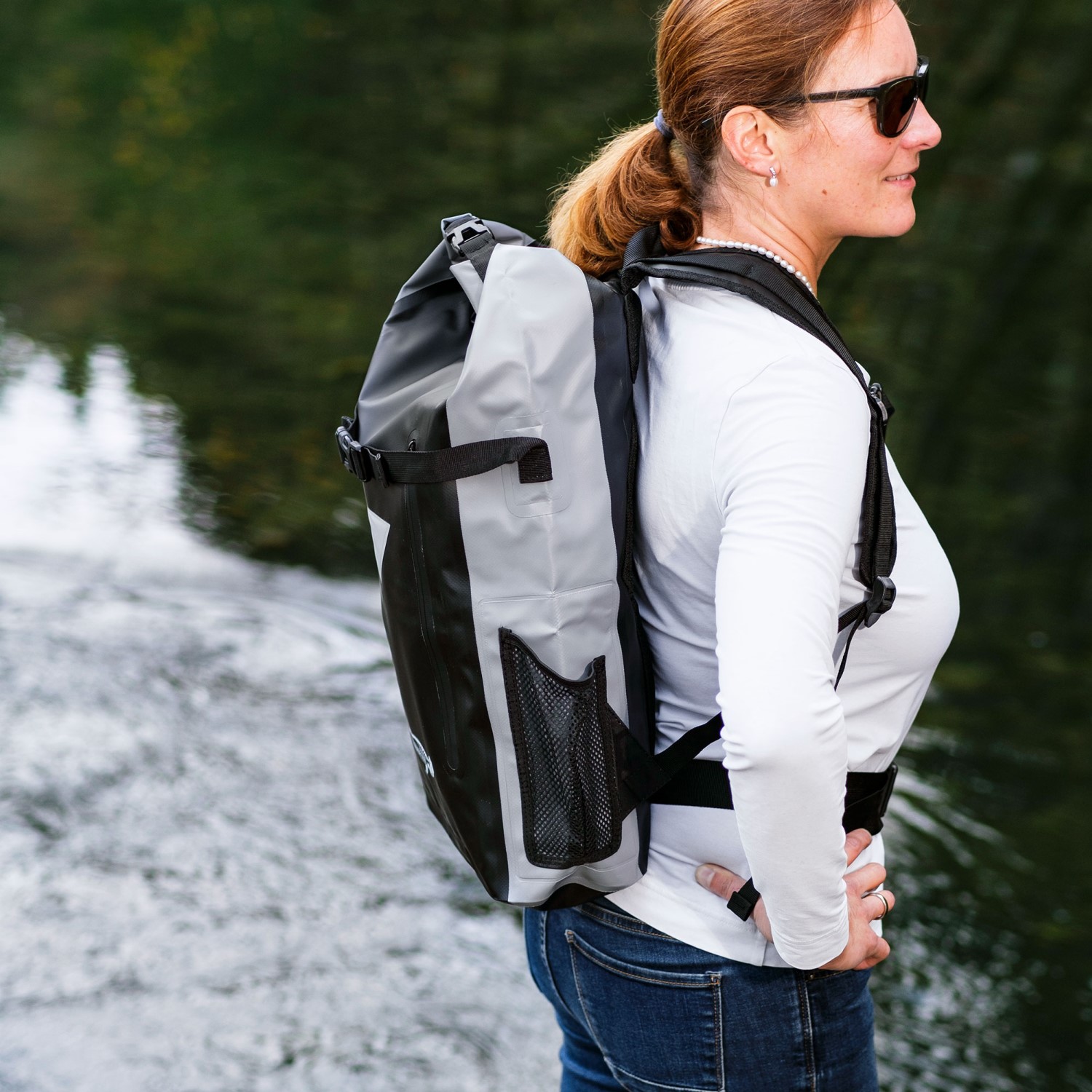 Legendfossil - Tarpaulin Rucksack Chookie Black-Grey - 23L - Waterdicht - Rugzak - Backpack - Rugtas - Zwart - Grijs