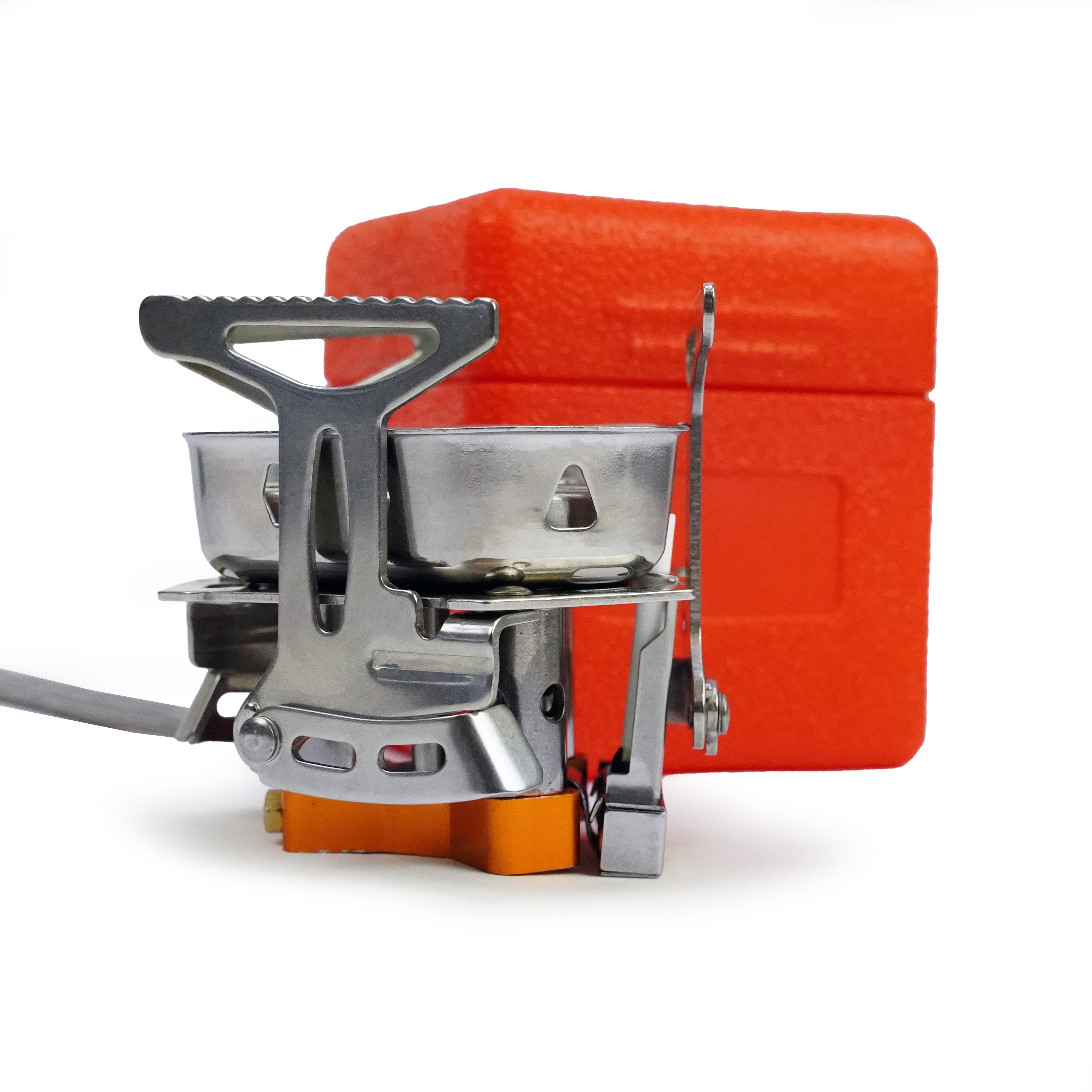 Eurocatch Foldable Gas Burner Turbo 6800W - inkl. 4 Gasdosen - Klappbarer Gaskocher inkl. Adapter und Transportbox