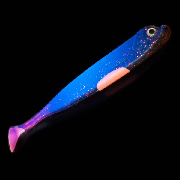 Eurocatch Fishing Zander Gummiﬁc | Schatten | UV-Motorenöl | 12cm | 5 Stück