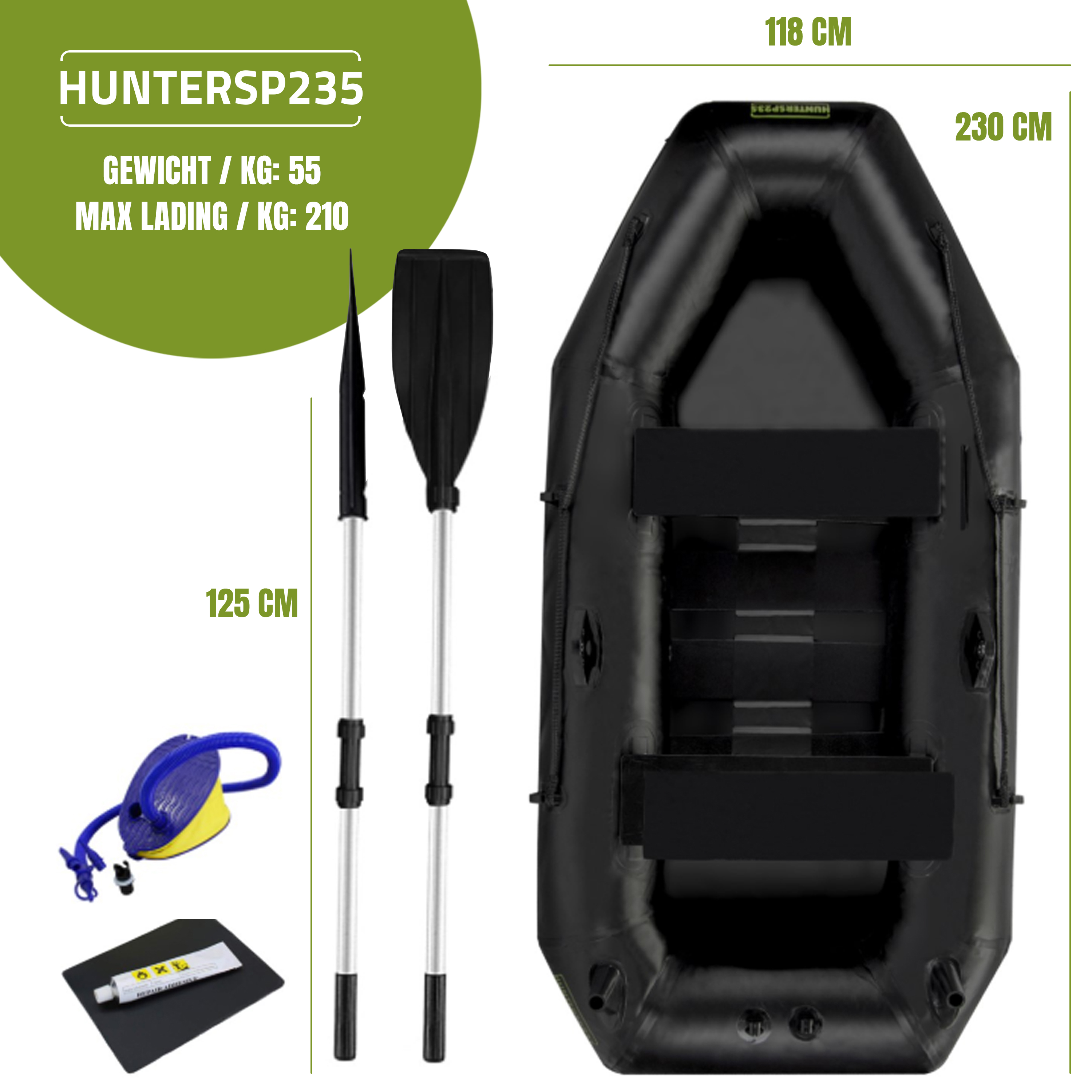 Eurocatch Fishing Hunter Schlauchboot Sp 235 | Schlauchboot