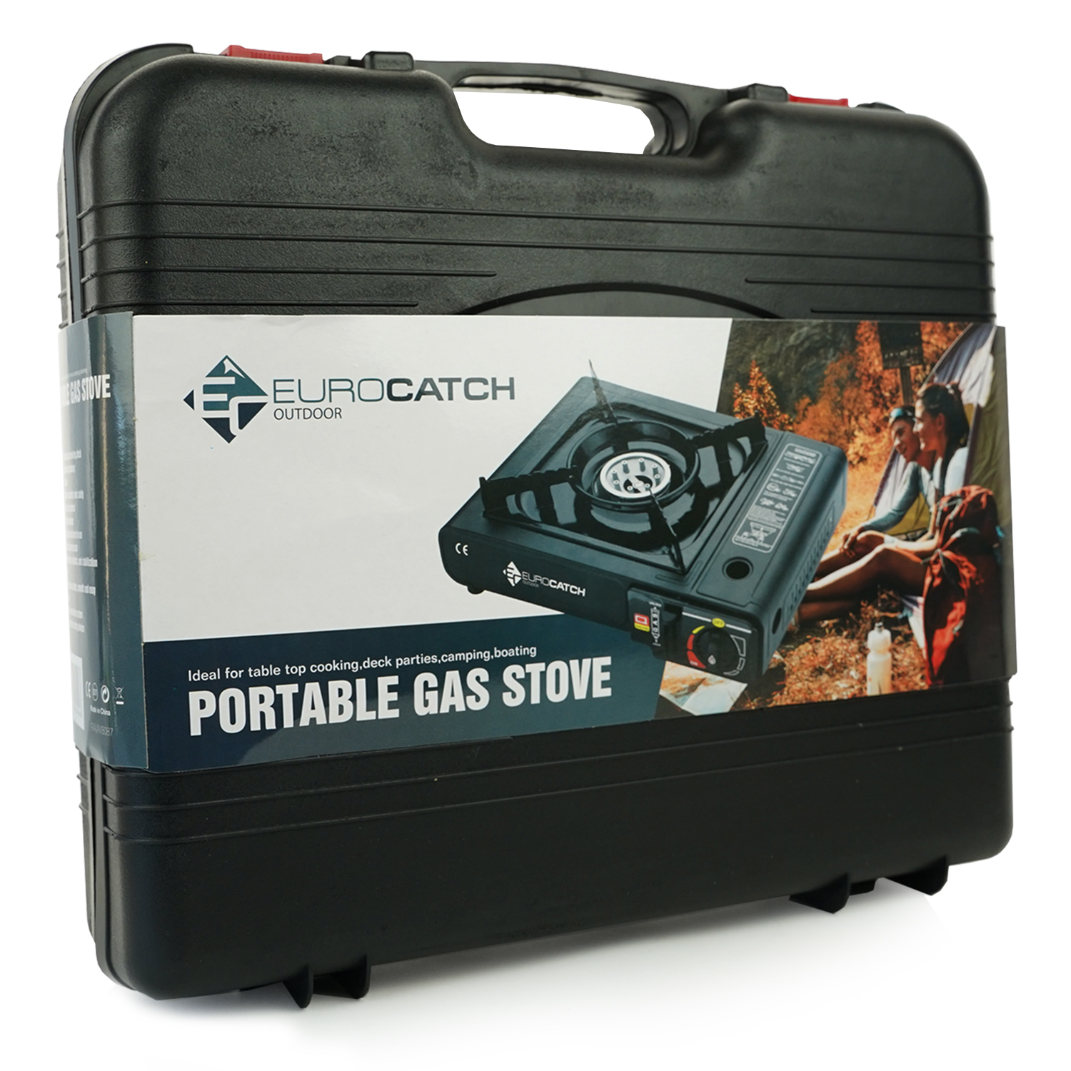 Eurocatch Gas Stove - Kooktoestel op gas -  met 12 gasbussen - Voordeel set 