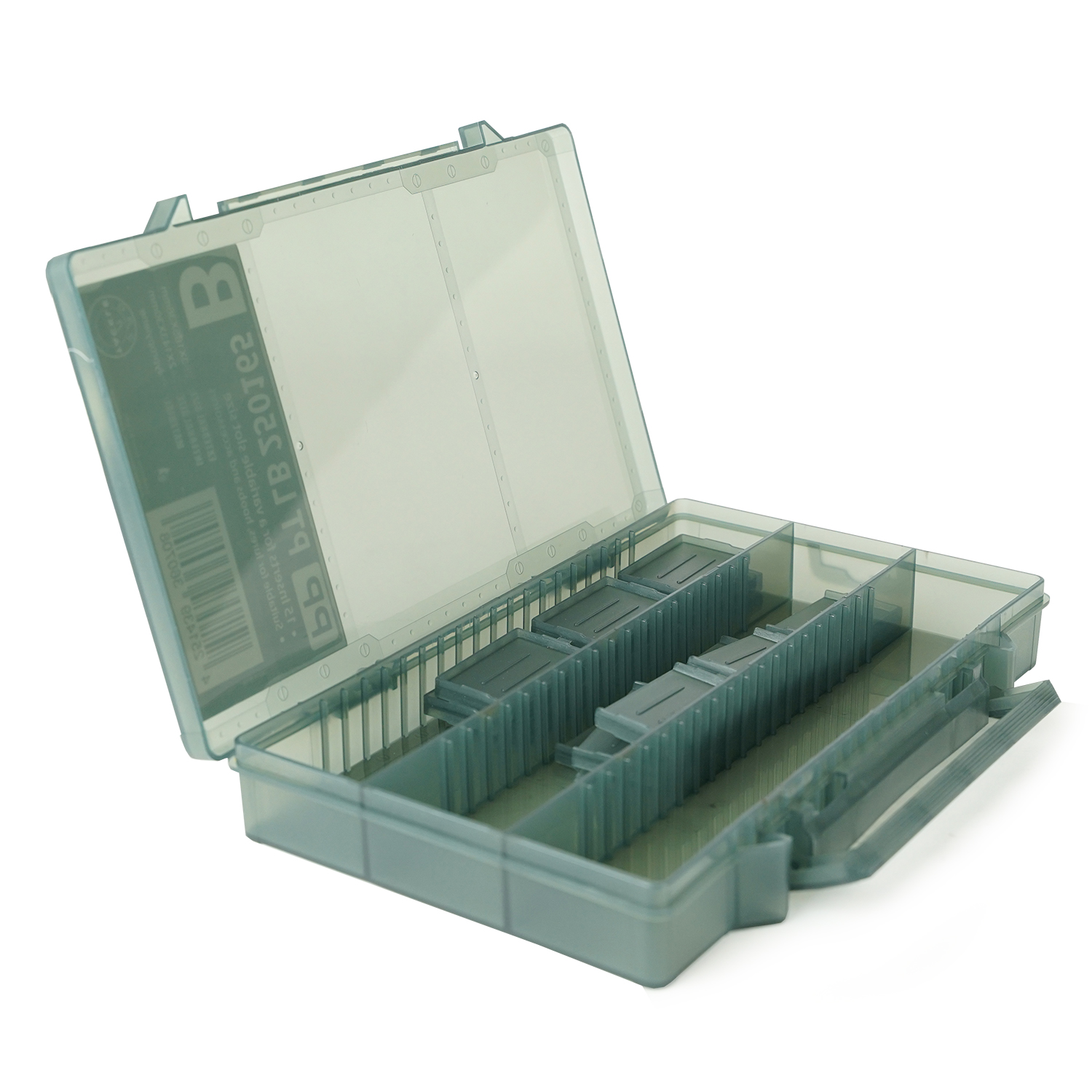 Eurocatch Pro-Tackle LureBox - Viskoffer - 25G Indeelbaar 25x16x3,6cm Grey 