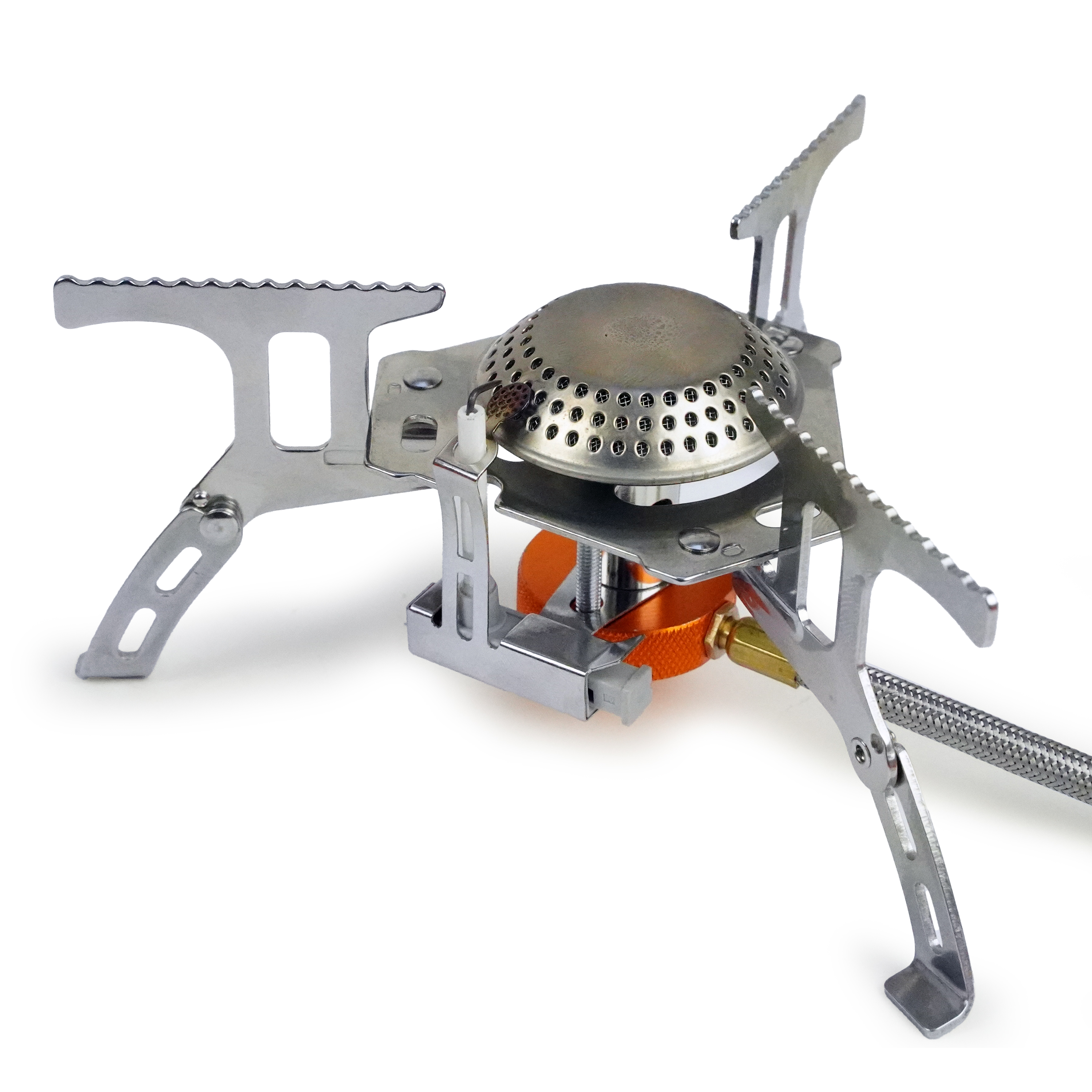 Eurocatch Faltbarer Gaskocher 2200W inkl Adapter - Camping Kocher mit Transportbox