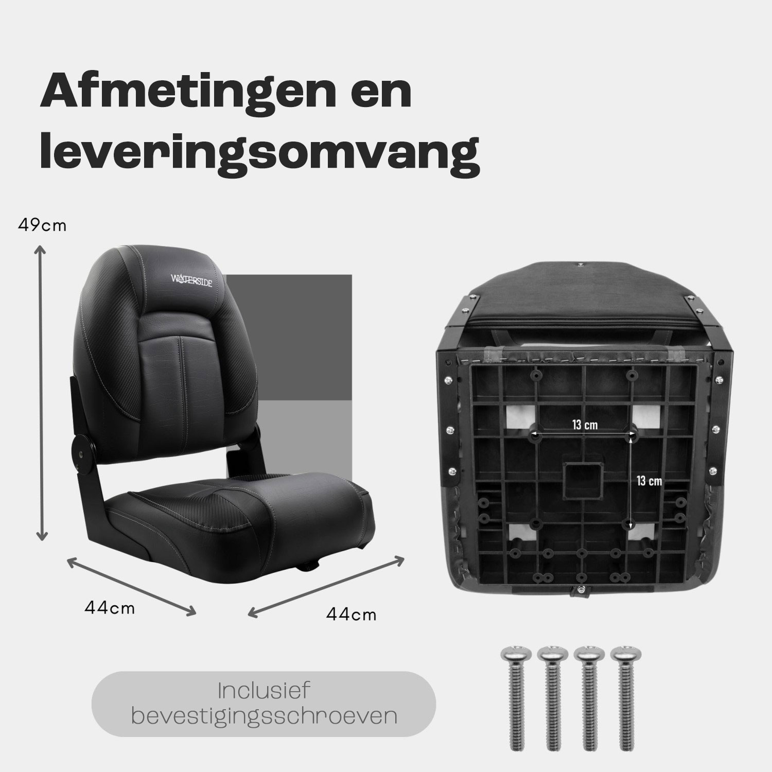 Waterside - Luxus Low Back - Bootssitz - Jack - Dark Series