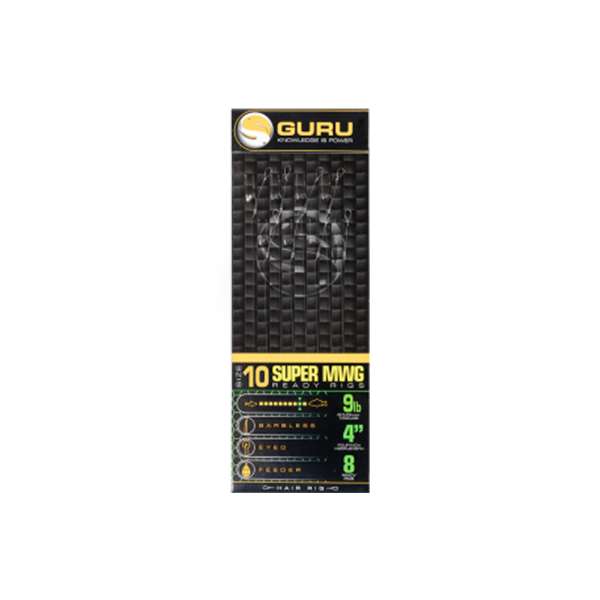 Guru SMWG Standardhaar | 4 Zoll | Hakengröße 10 | 0,22 mm | Unterstreichen