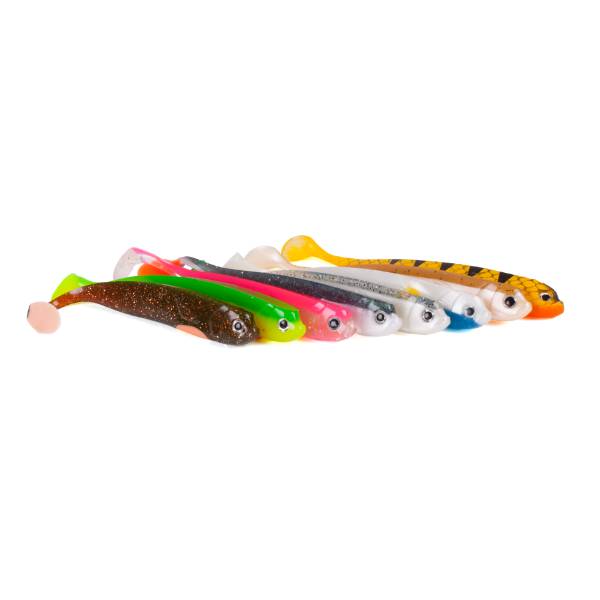 Eurocatch Fishing Zander Gummiﬁc | Schatten | UV-Motorenöl | 12cm | 5 Stück