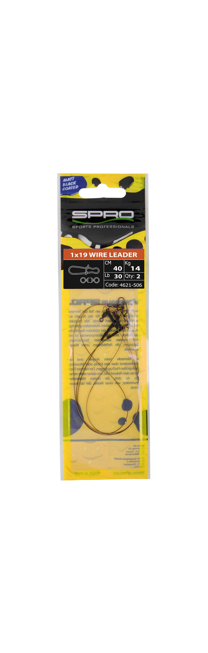 Spro 1X19 Wire leader - 40cm - 9,1kg