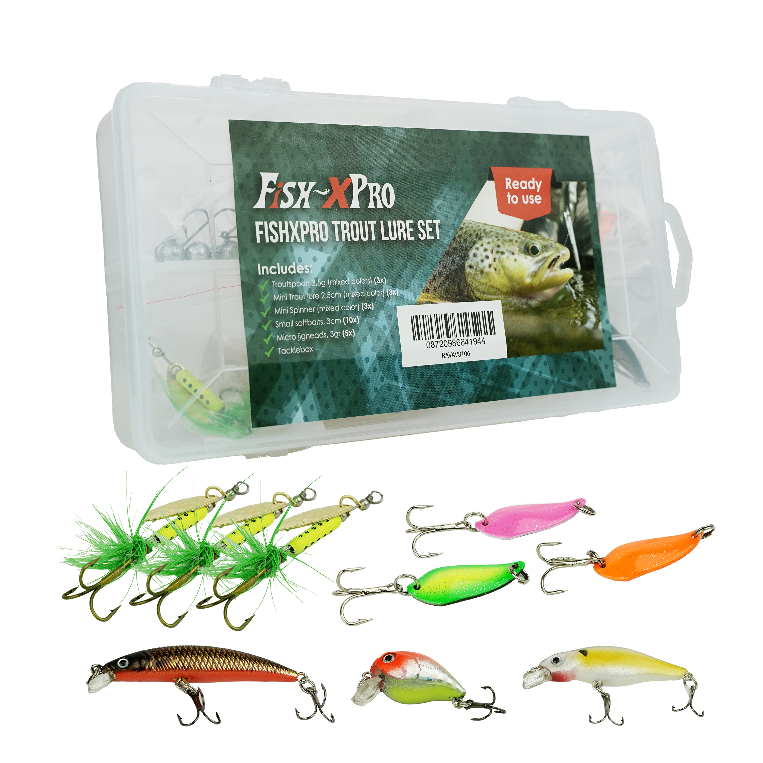 FishXpro Trout Lure Set - Forellenköder Set