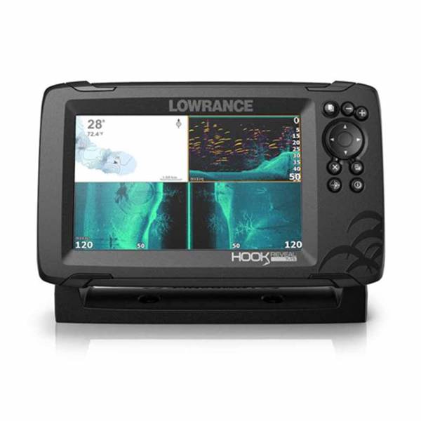 Lowrance HOOK Reveal 7 Zoll | Triple-Shot-Geber | Fischfinder