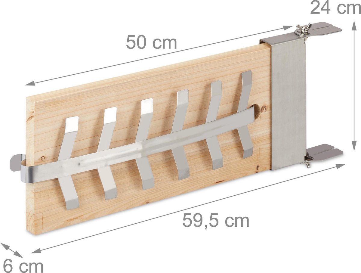 Eurocatch Zalm rookplank set van 2 stuks - RVS houder - cederhout - zalmplank - barbecue