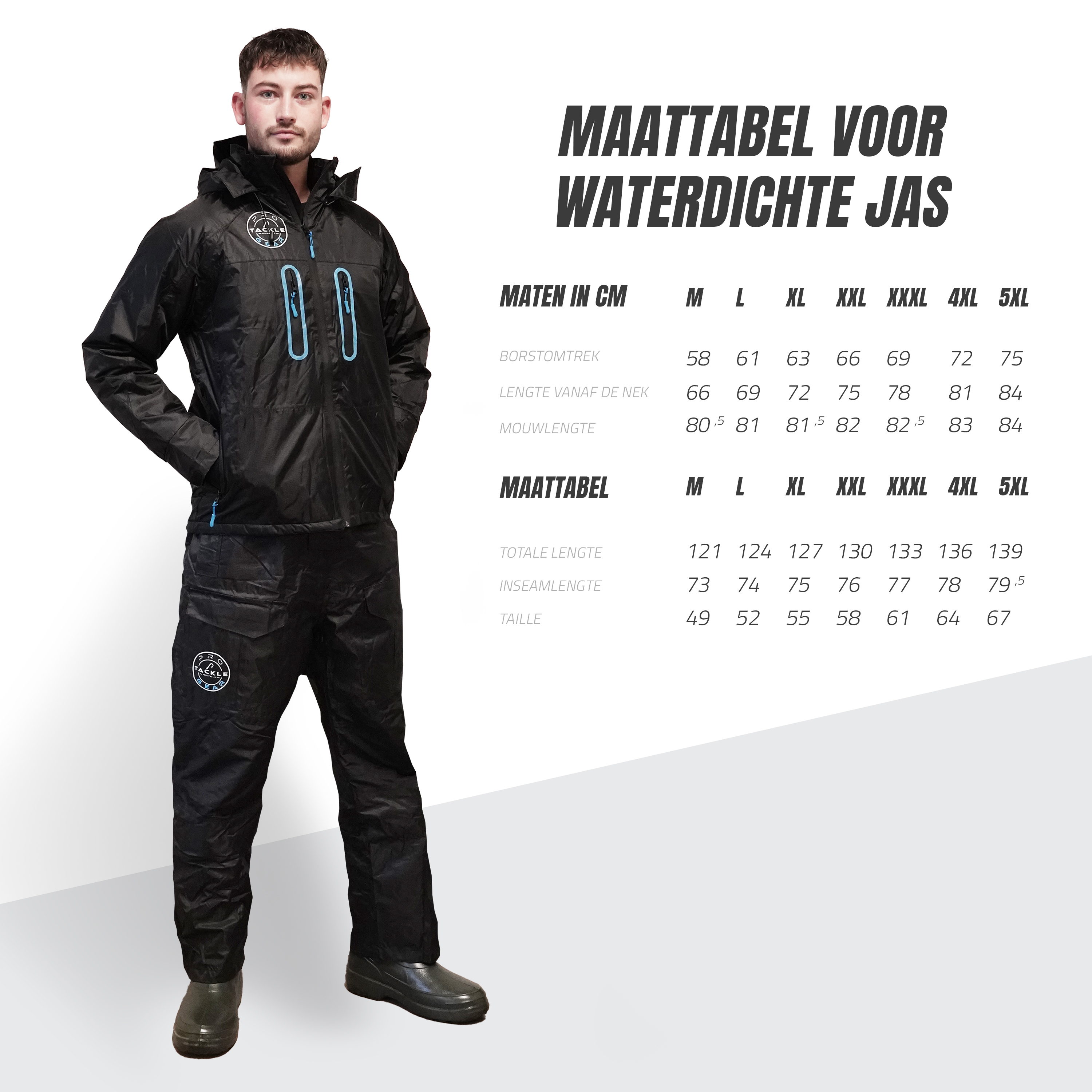 Pro Tackle Performance  Thermoanzug - 100% Wasser- und Winddicht - 2-teilig - Größe M